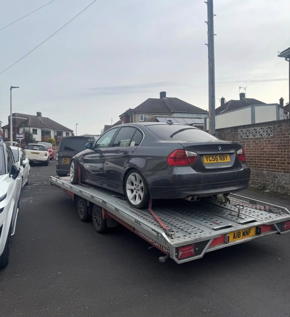 BMW saloon — door-to-door transport